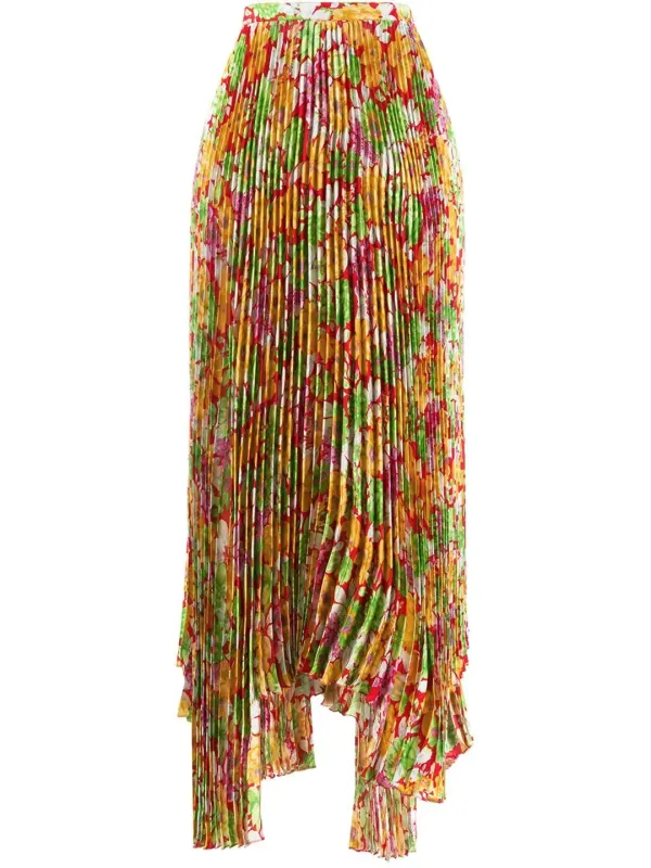 FLORAL PLISSÈ SKIRT sold by Lord & Taylor