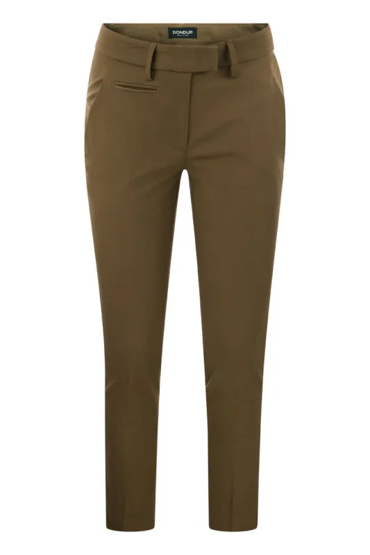 PERFECT - SLIM FIT STRETCH TROUSERS made by Dondup