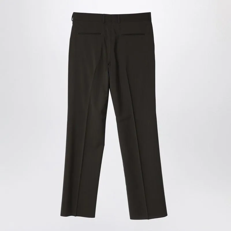 DARK GREEN WOOL TROUSERS sold by Lord & Taylor product image thumbnail 2