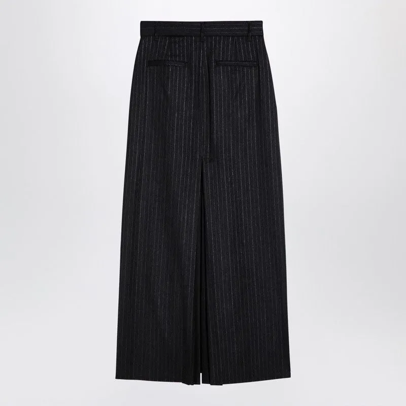 GREY PINSTRIPE WOOL-BLEND SKIRT sold by Lord & Taylor product image thumbnail 2