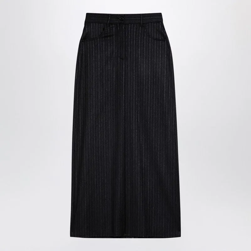 GREY PINSTRIPE WOOL-BLEND SKIRT sold by Lord & Taylor