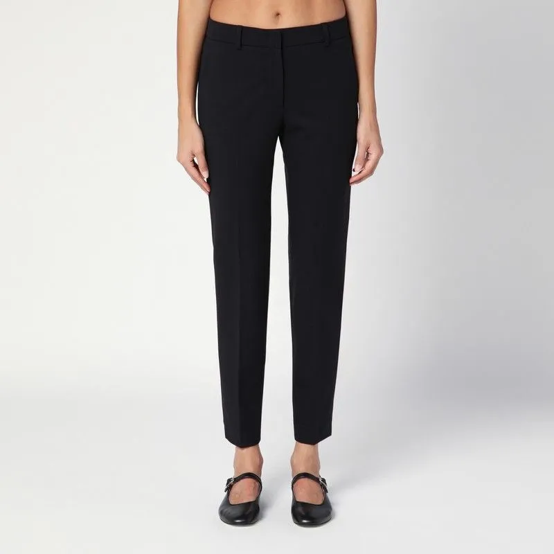 BLACK WOOL BLEND SLIM TROUSERS sold by Lord & Taylor