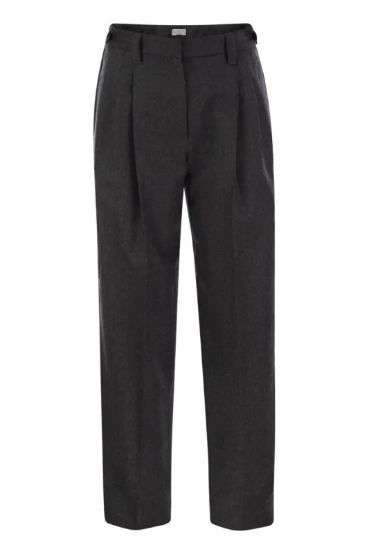 BAGGY SARTORIAL WOOL TROUSERS sold by Lord & Taylor