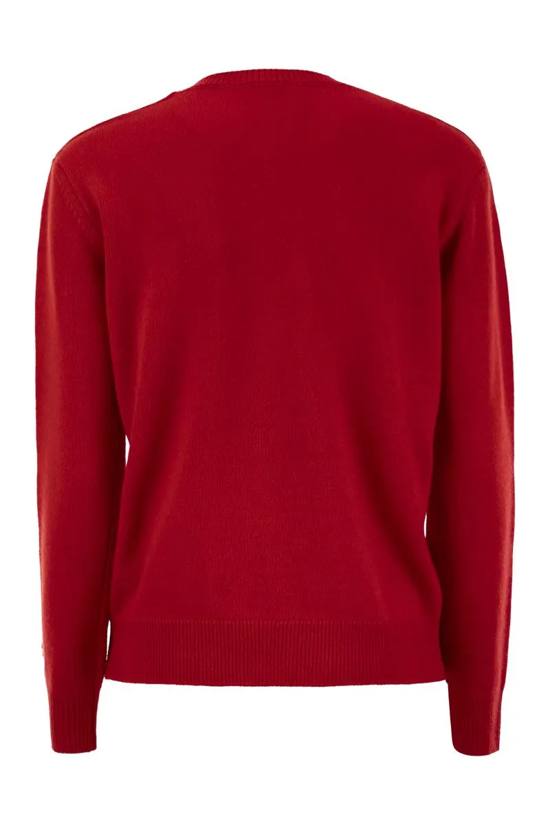 WOOL AND CASHMERE BLEND SWEATER WITH EMBROIDERY MARACAIBO sold by Lord & Taylor product image thumbnail 2