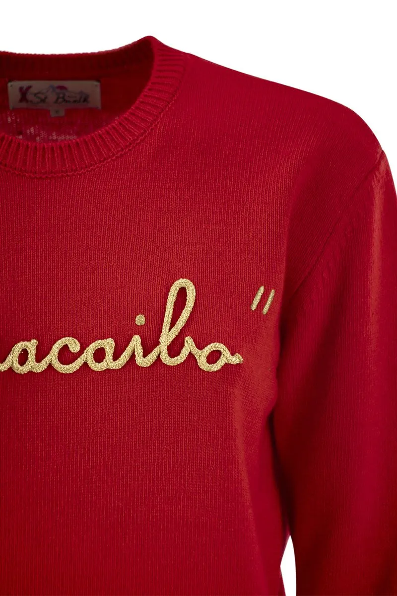 WOOL AND CASHMERE BLEND SWEATER WITH EMBROIDERY MARACAIBO sold by Lord & Taylor product image thumbnail 4