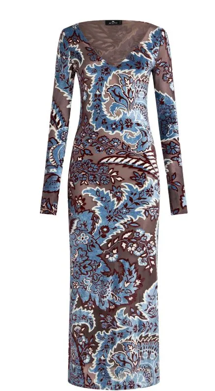 V-NECK MULTICOLOUR JACQUARD DRESS sold by Lord & Taylor product image thumbnail 2