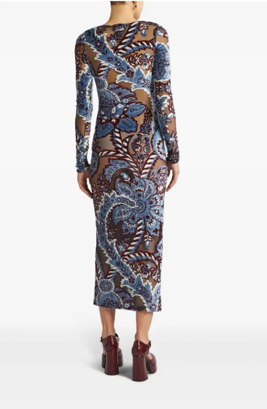 V-NECK MULTICOLOUR JACQUARD DRESS sold by Lord & Taylor