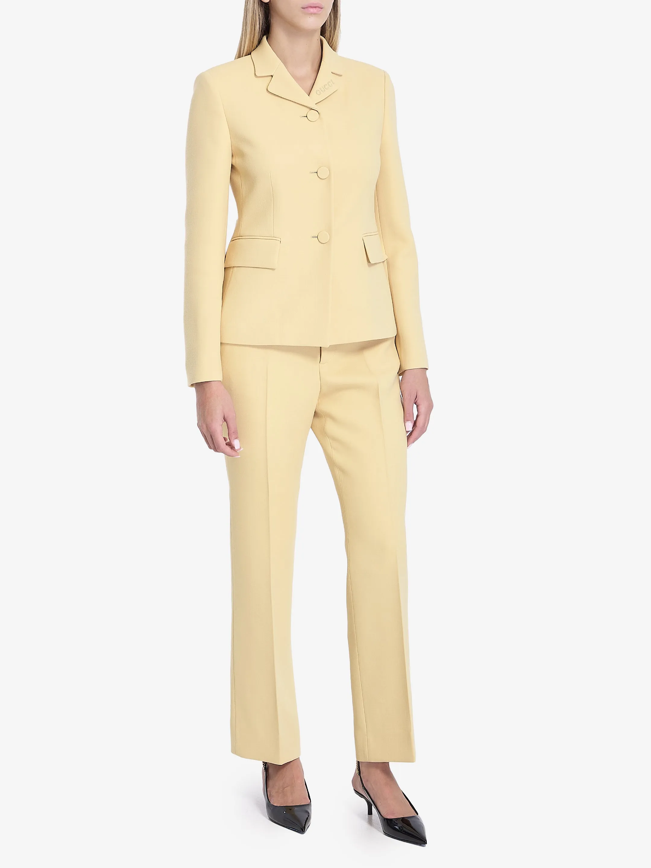 CREAM COLOURED WOOL CRêPE TROUSERS sold by Lord & Taylor product image thumbnail 2