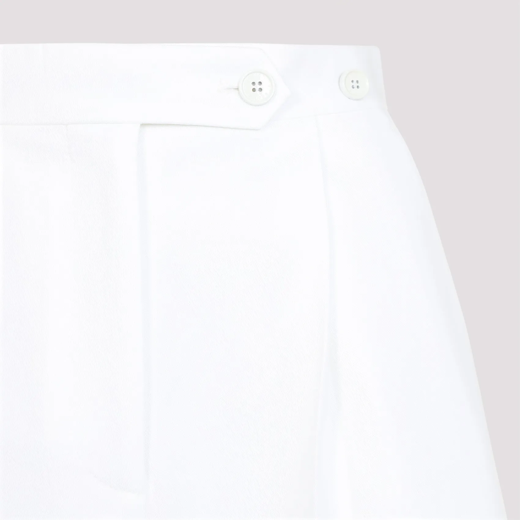 WHITE PLEATED COTTON TROUSERS sold by Lord & Taylor product image thumbnail 4