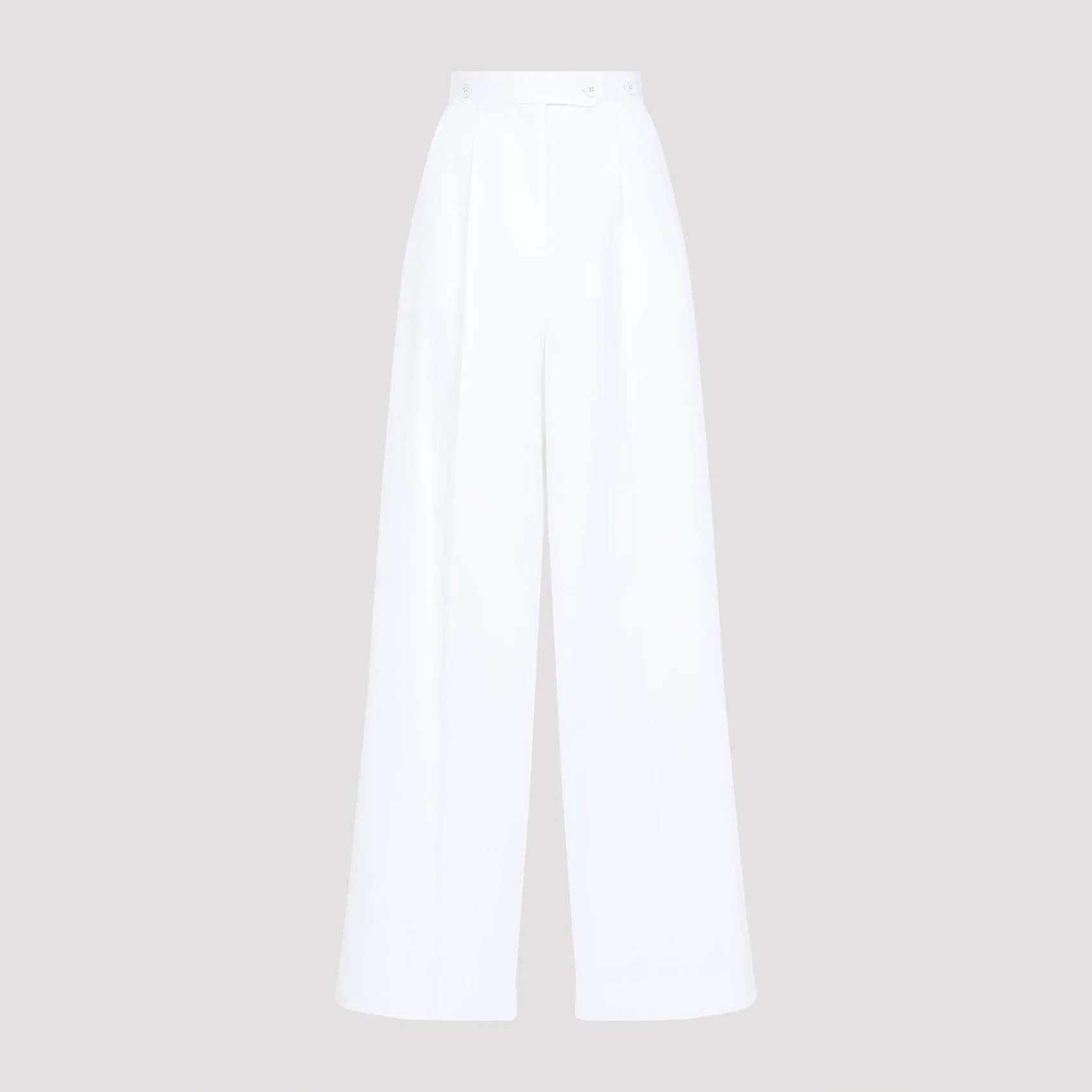 WHITE PLEATED COTTON TROUSERS sold by Lord & Taylor product image thumbnail 2