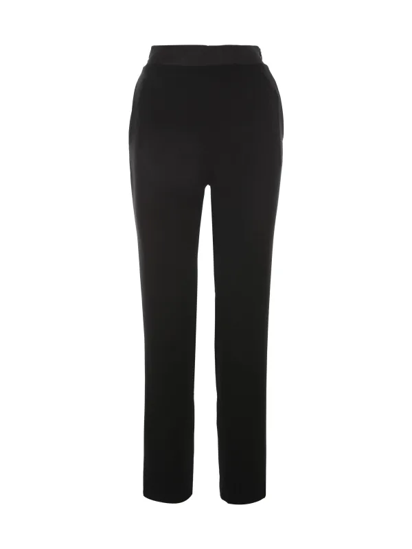 ELASTIC WAISTED TROUSERS WITH SARTIN DETAILS sold by Lord & Taylor