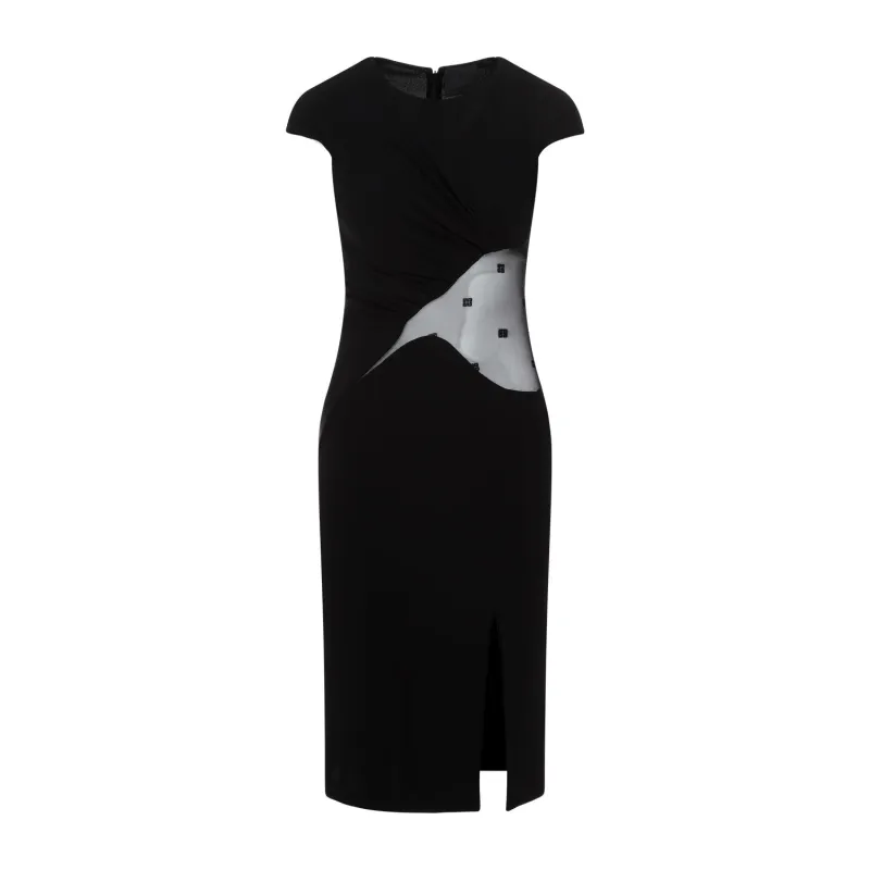 4G CREPE AND TULLE DRESS sold by Lord & Taylor