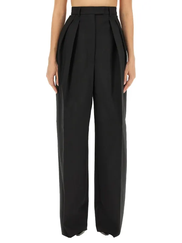 WOOL BLEND WIDE PANTS sold by Lord & Taylor