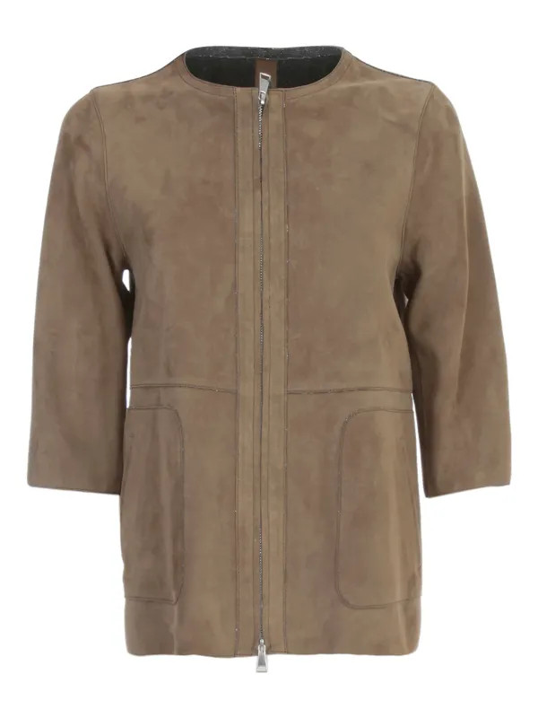 GOAT SUEDE JACKET CREW NECK 3/4S JERSEY sold by Lord & Taylor