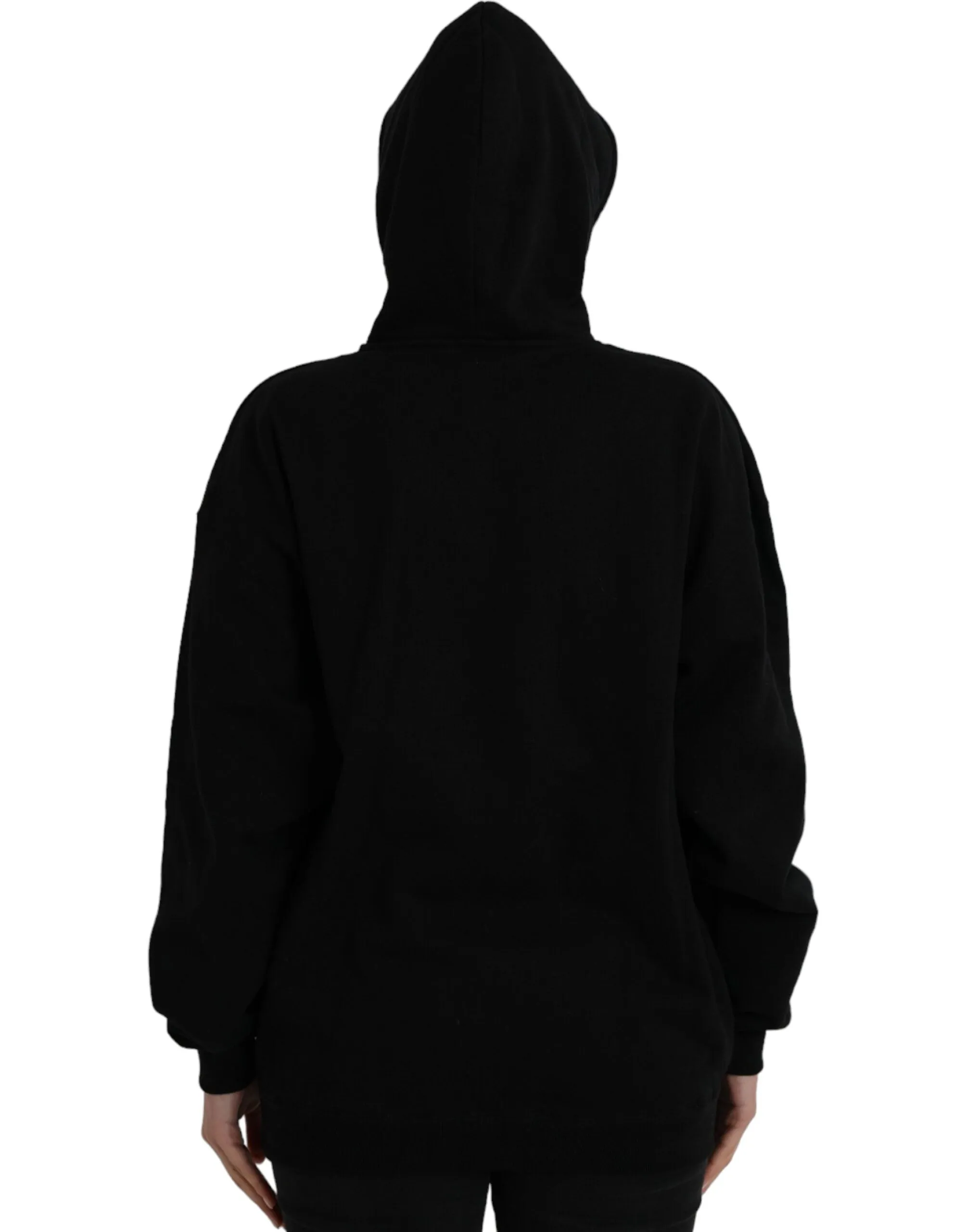 Black Cotton Logo Hooded Pullover Sweatshirt Sweater sold by Lord & Taylor product image thumbnail 4
