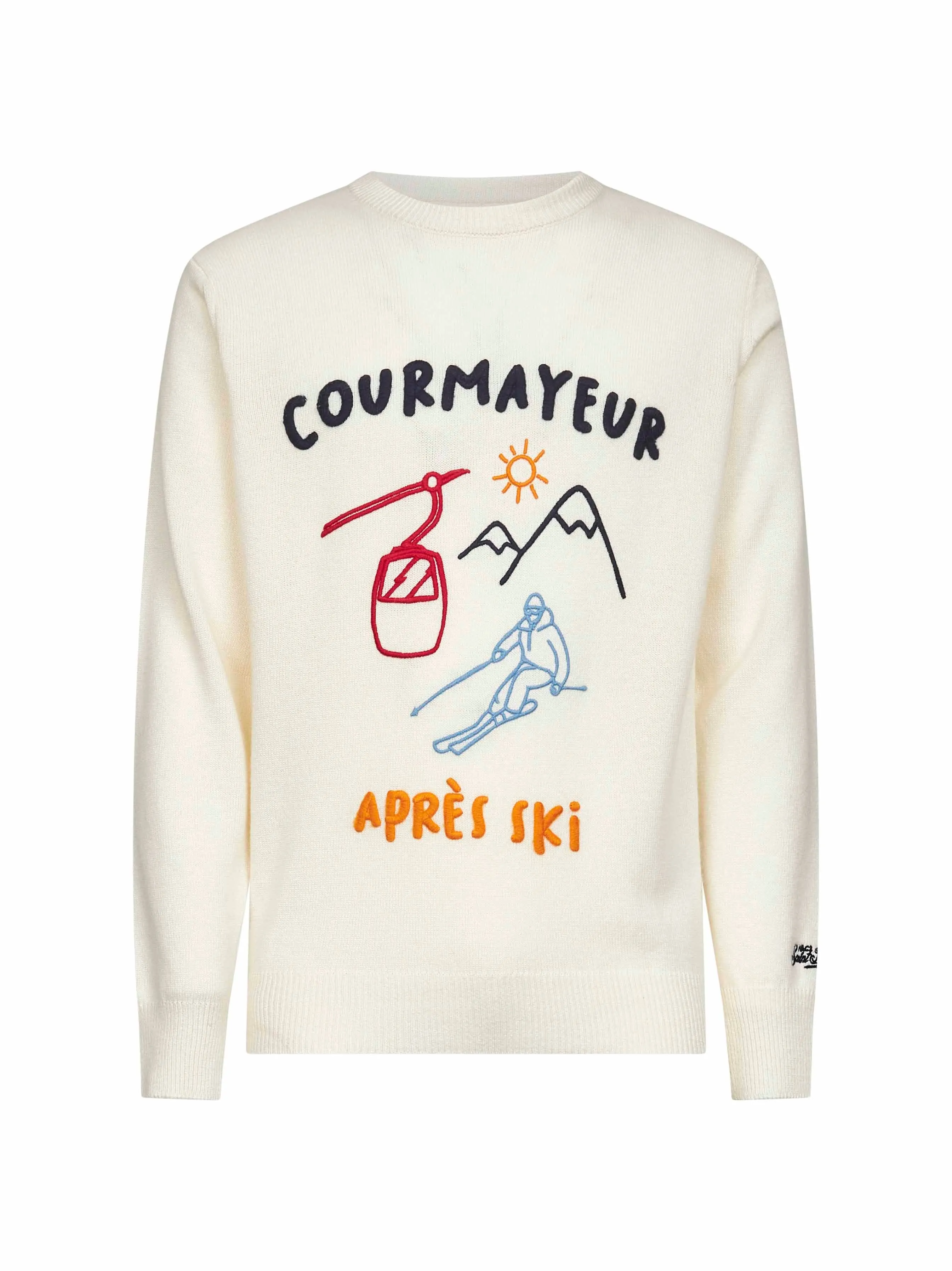 Ivory Heron Embroidered Sweater sold by Lord & Taylor