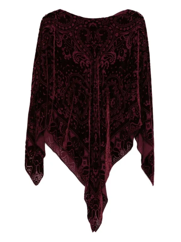 Etro Cape in Burgundy sold by Lord & Taylor