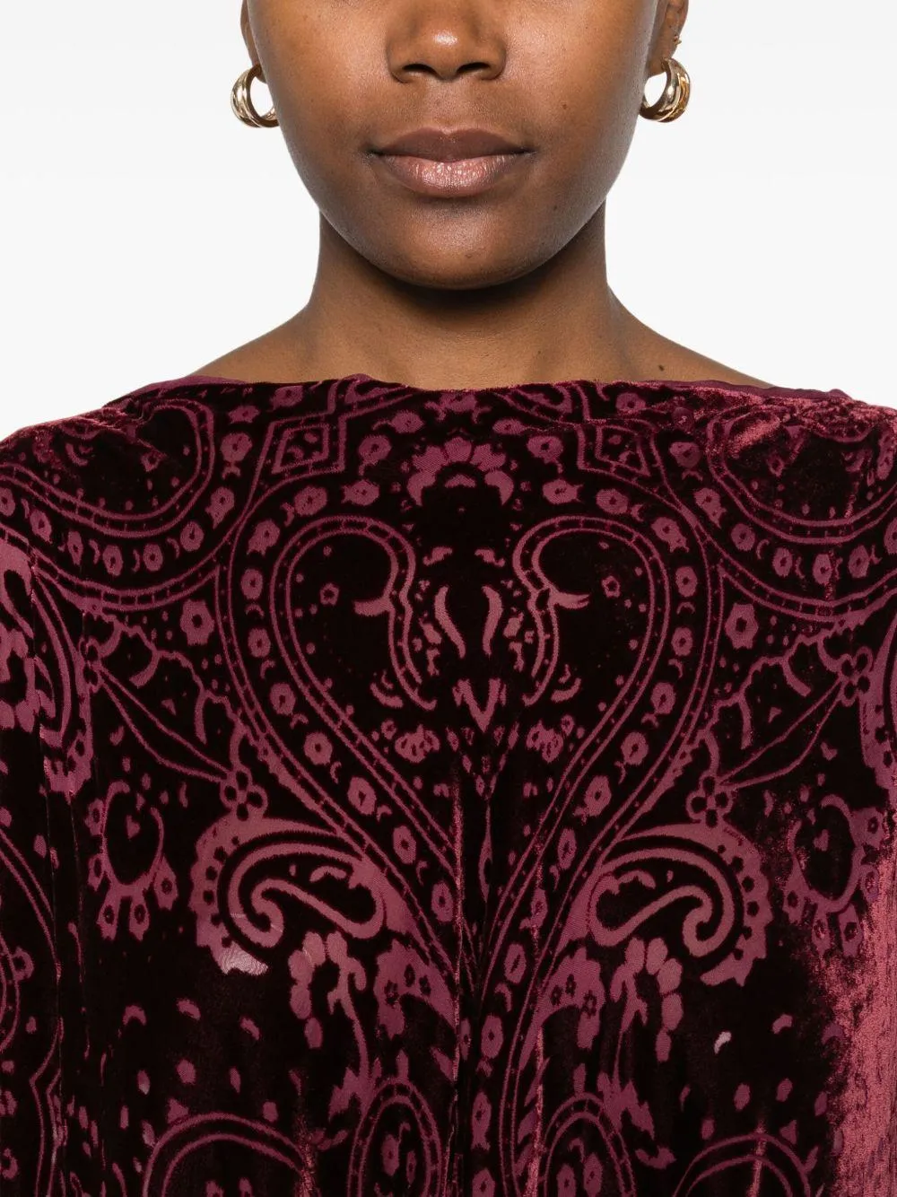 Etro Cape in Burgundy sold by Lord & Taylor product image thumbnail 3