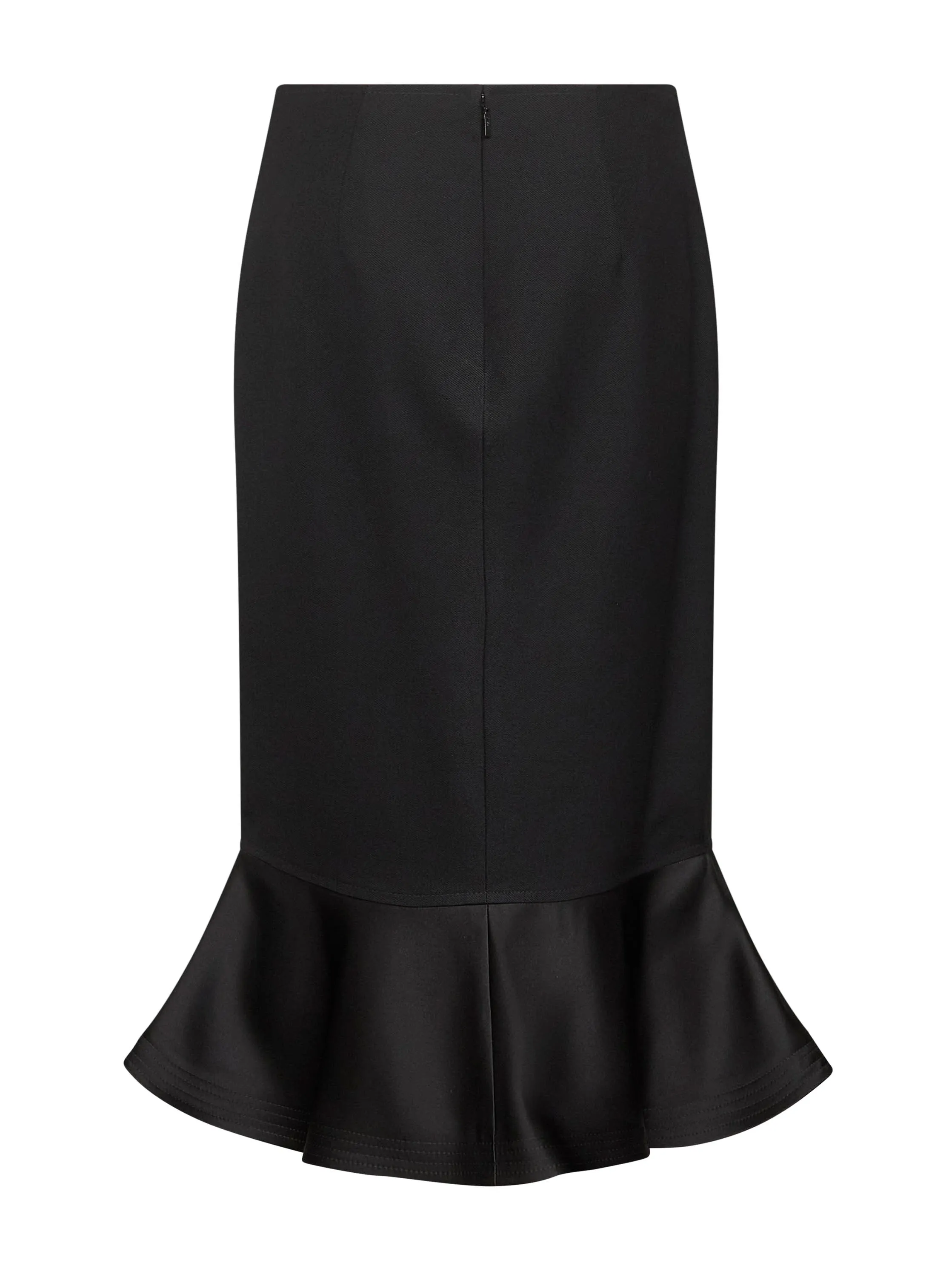 Black Grain de Poudre Wool Midi Skirt sold by Lord & Taylor product image thumbnail 2