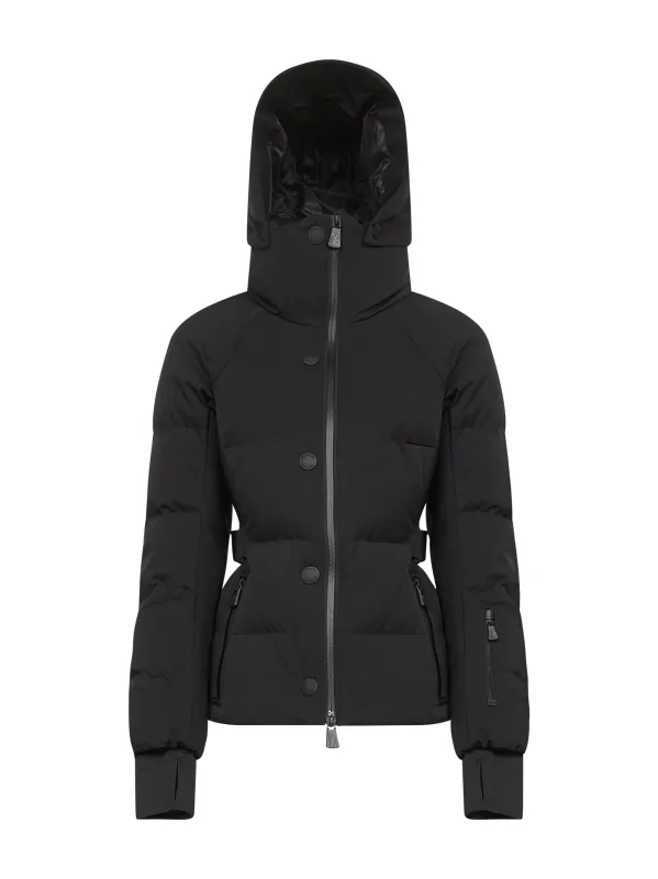 Black Guyane Hooded Ski Down Jacket sold by Lord & Taylor