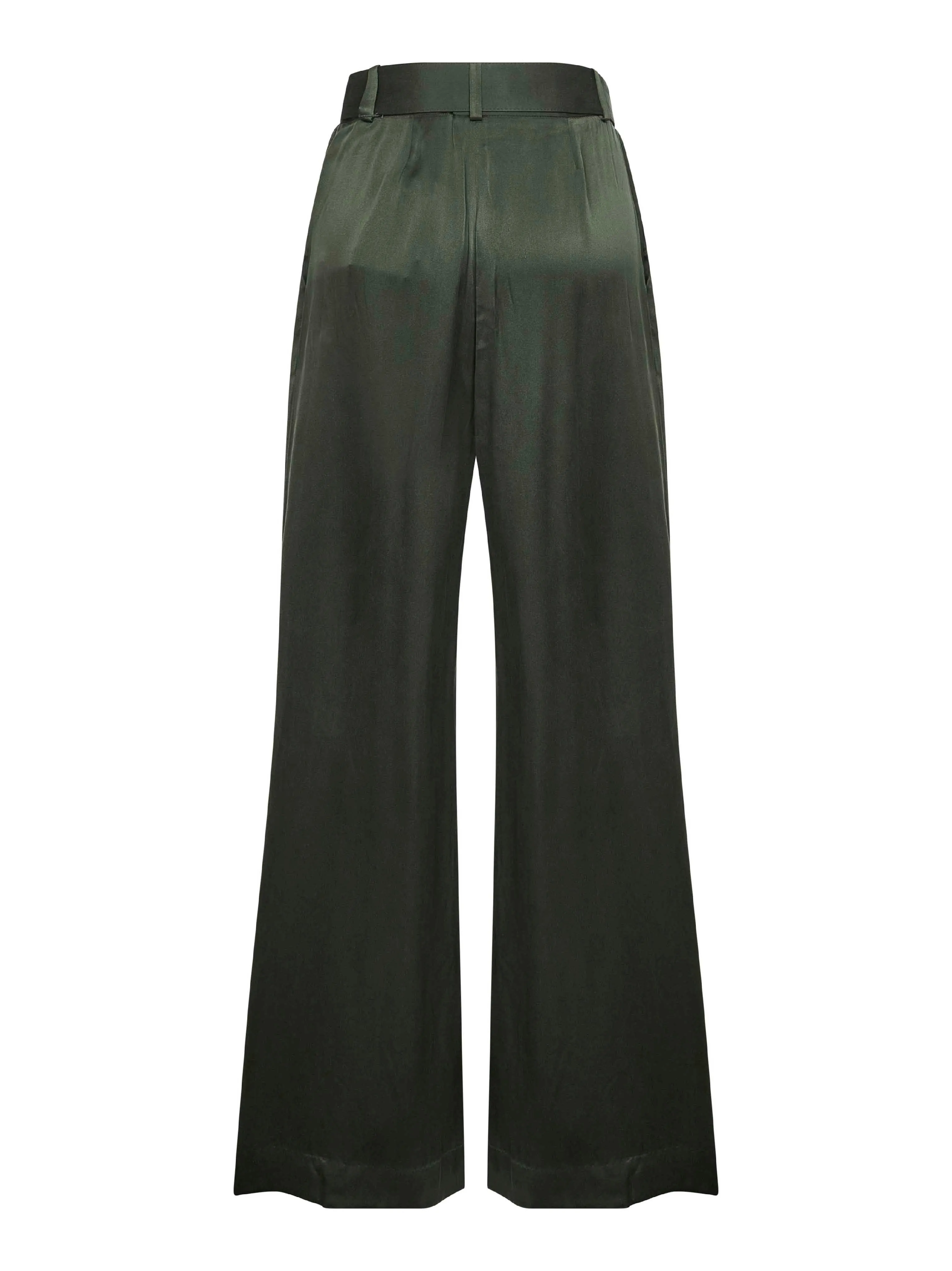 Green Silk Two-Pleat Trousers sold by Lord & Taylor product image thumbnail 2