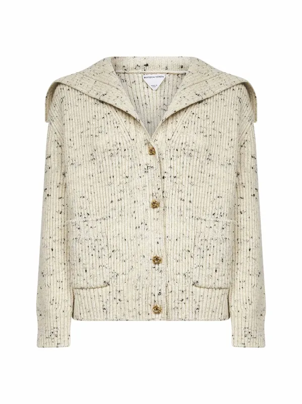 Dove English Rib Knit Wool Cardigan sold by Lord & Taylor