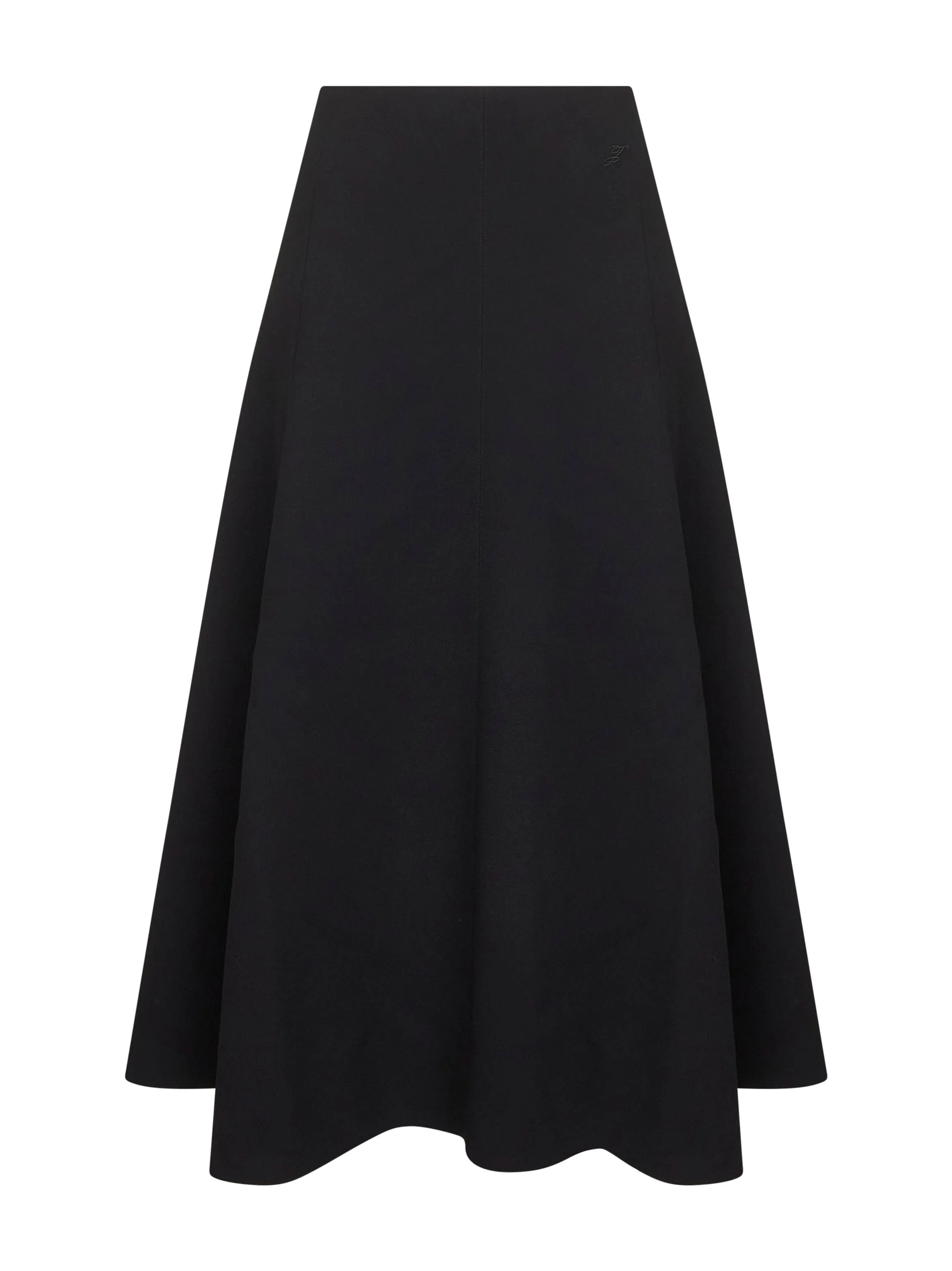 Black The Triangle Flared Maxi Skirt sold by Lord & Taylor