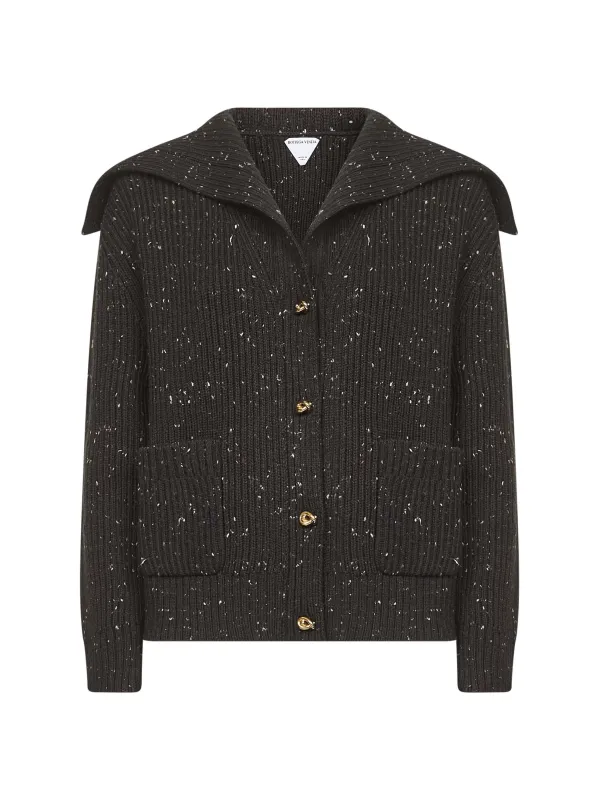 Fondant English Rib Knit Wool Cardigan sold by Lord & Taylor