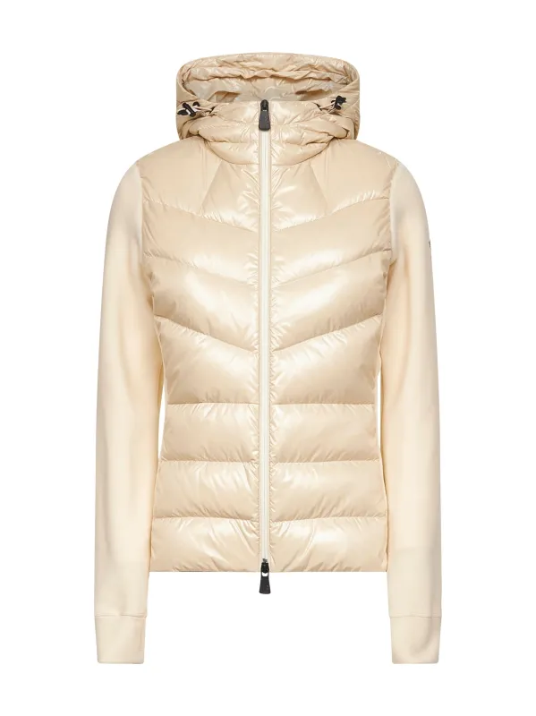 Ivory Zip-Up Hooded Padded Cardigan sold by Lord & Taylor