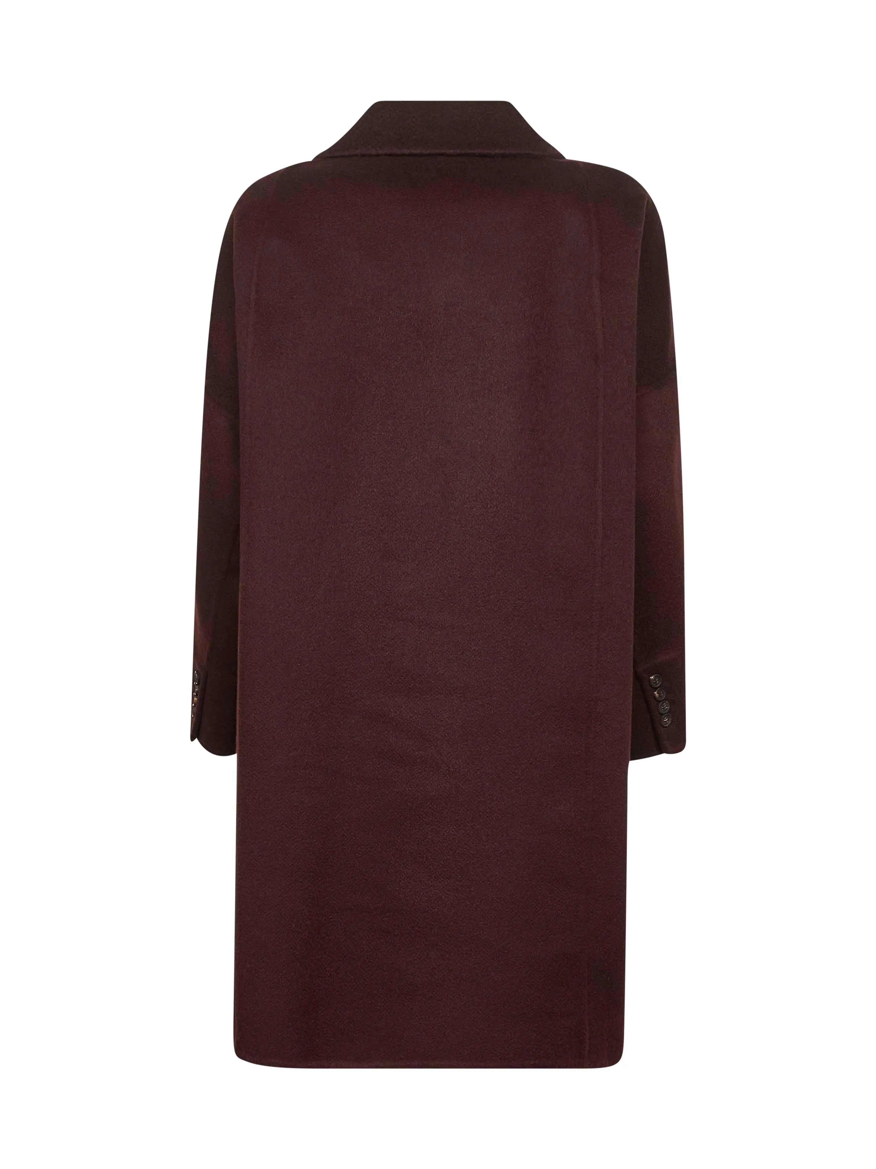 Burgundy Cashmere Double-Breasted Cocoon Coat sold by Lord & Taylor product image thumbnail 2