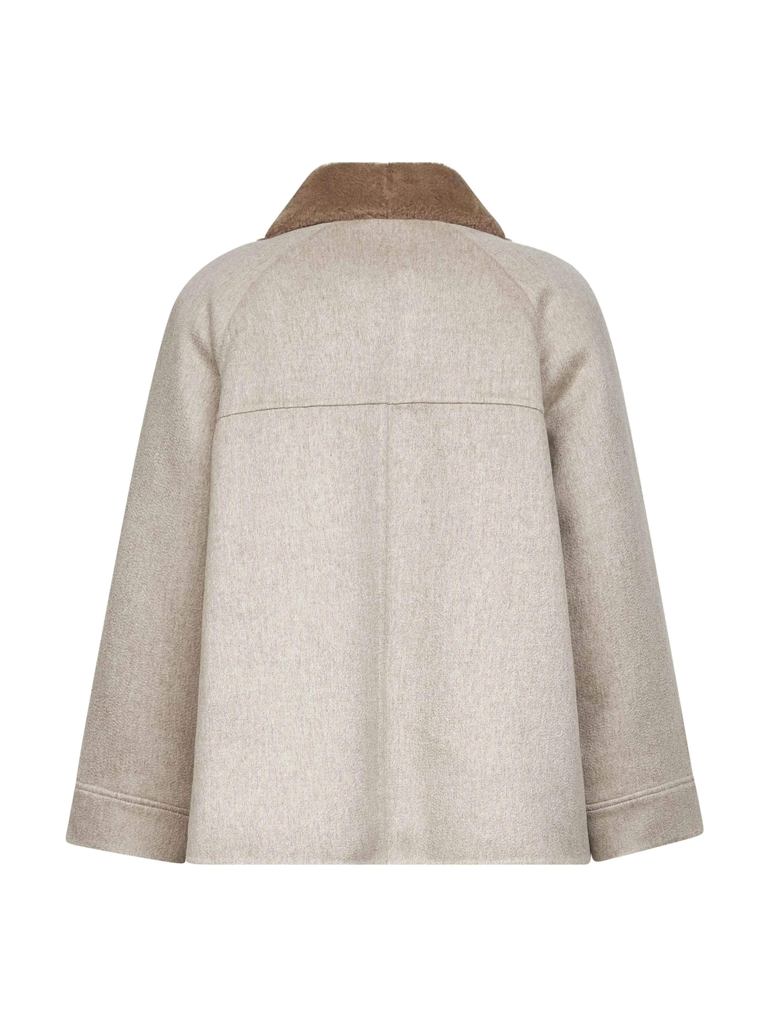 Greige Cashmere Blouson with Detachable Vest sold by Lord & Taylor product image thumbnail 2