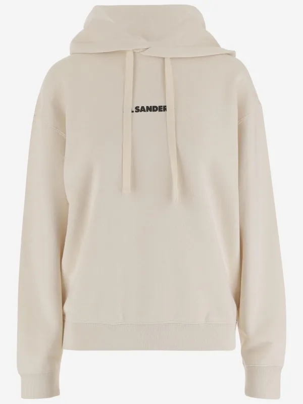 Cotton Sweatshirt with Logo made by Jil Sander
