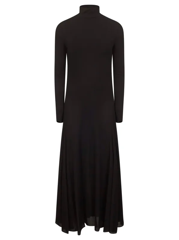 Black Fluid Jersey Midi Dress sold by Lord & Taylor
