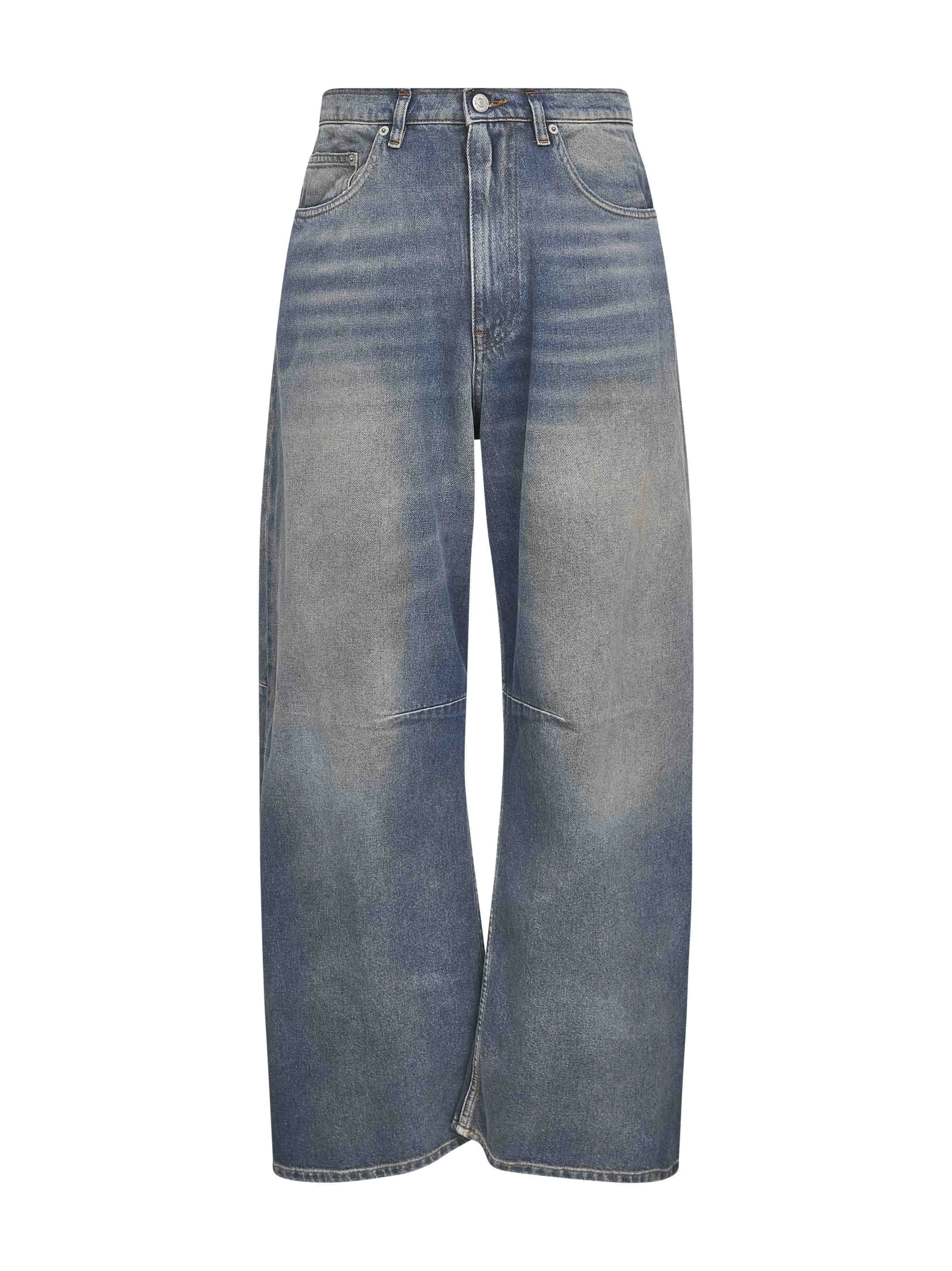 Blue Denim Wide Leg Jeans sold by Lord & Taylor