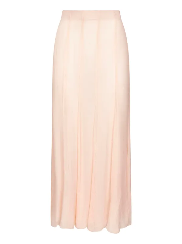 Nude Silk Muslin Fluid Maxi Skirt sold by Lord & Taylor