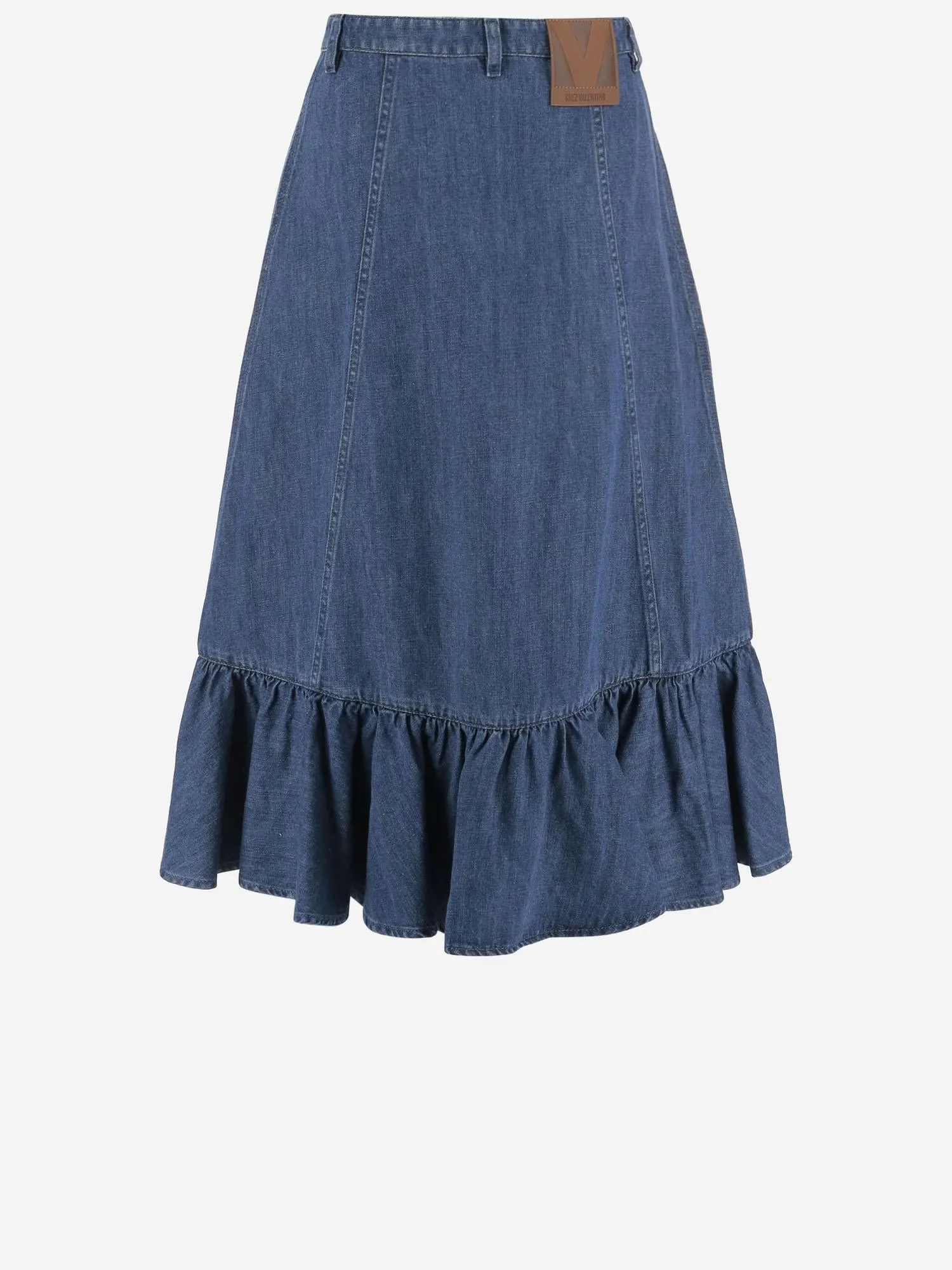 Cotton Blend Skirt with Ruffle sold by Lord & Taylor product image thumbnail 3