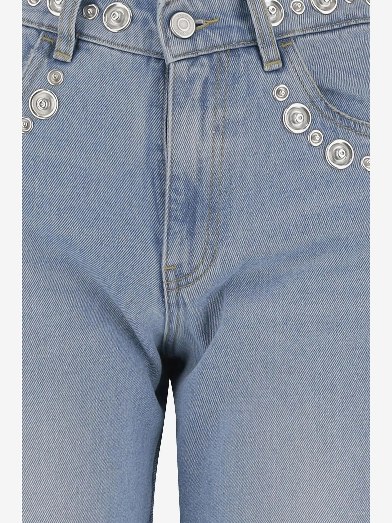 Cotton Denim Jeans with Studs sold by Lord & Taylor product image thumbnail 2