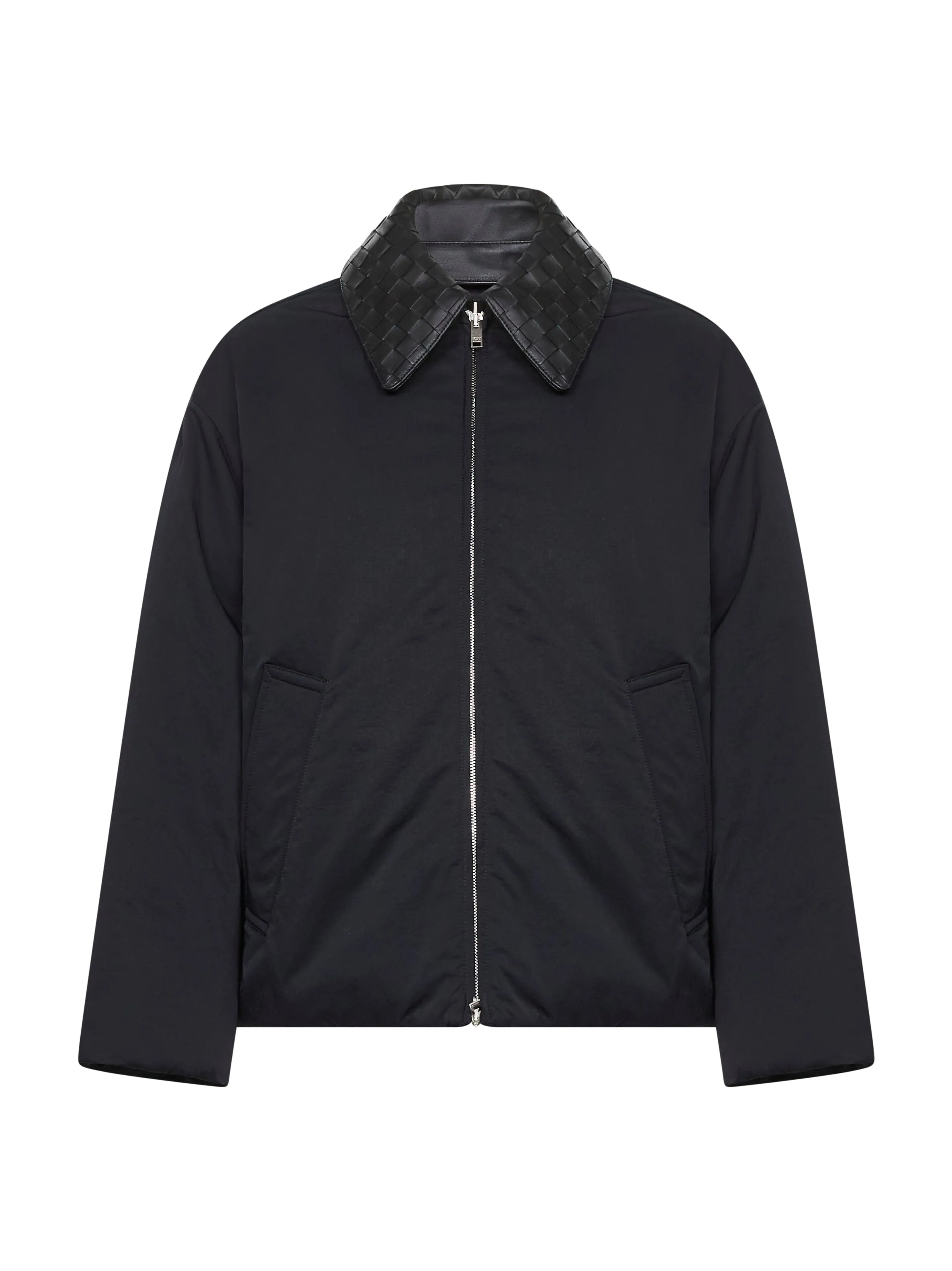 Bottega Veneta Puffer Jacket with Woven Collar sold by Lord & Taylor