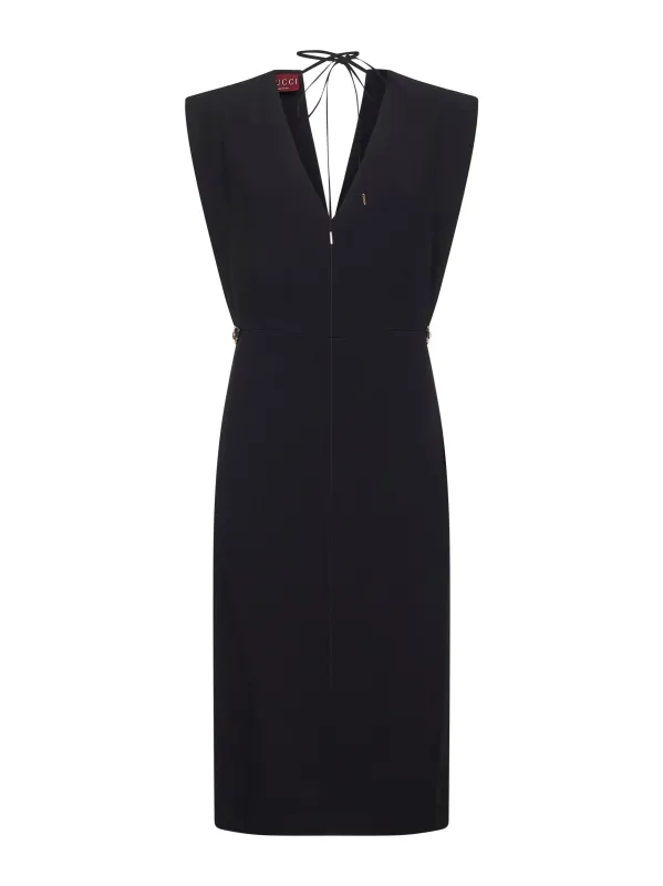 Gucci Black Horsebit Midi Dress sold by Lord & Taylor