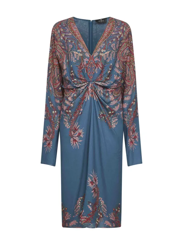 Light Blue Printed Midi Dress sold by Lord & Taylor