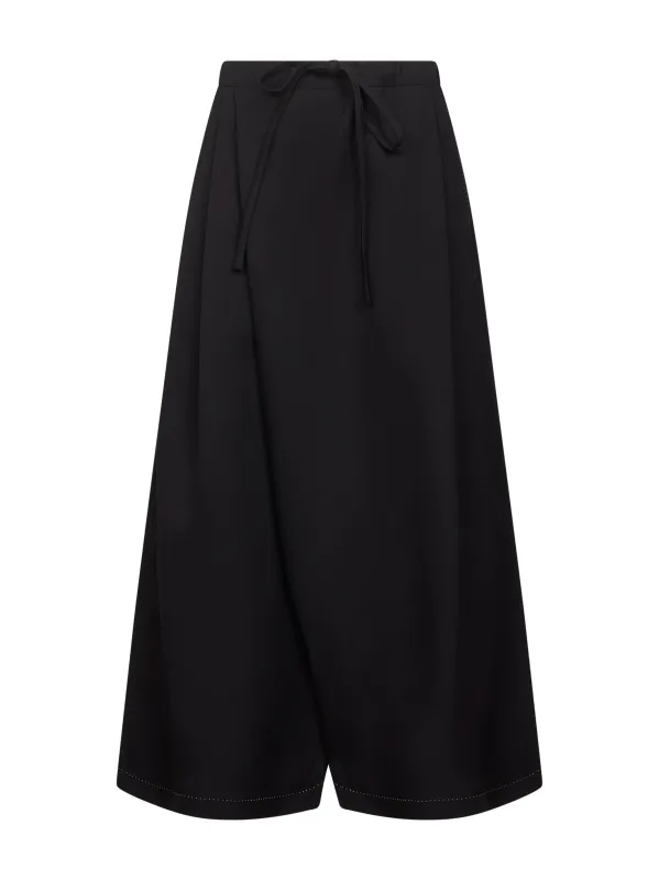 Black Batavia Wool Oversized Trousers sold by Lord & Taylor
