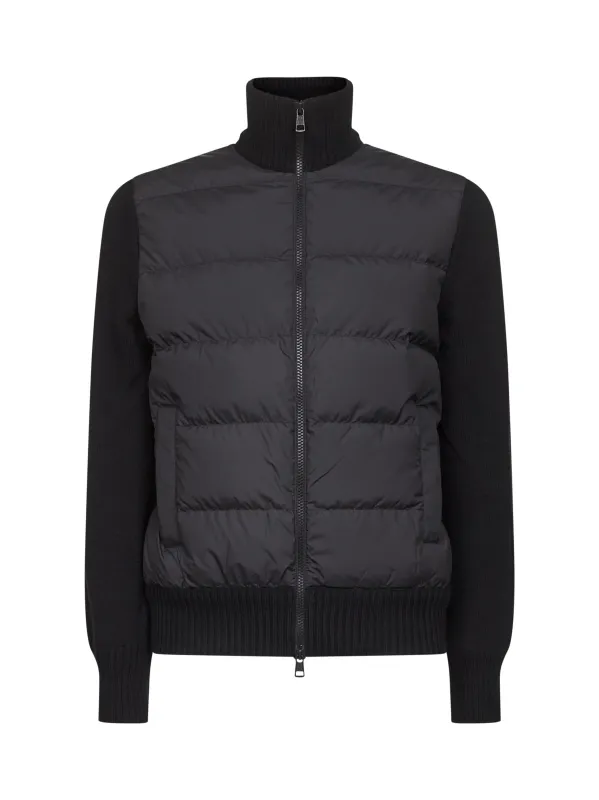 Black Wool Padded Cardigan sold by Lord & Taylor