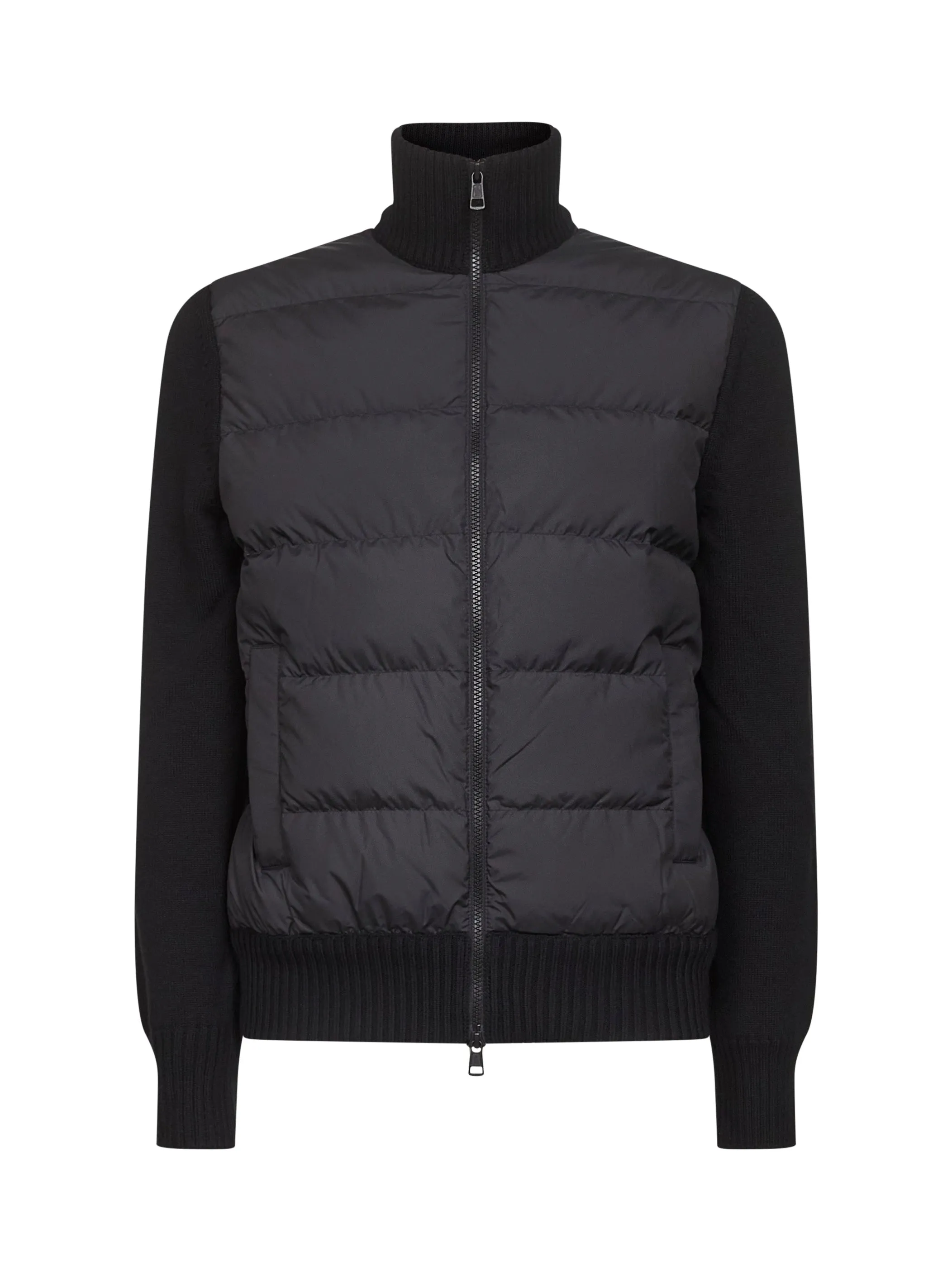 Black Wool Padded Cardigan sold by Lord & Taylor