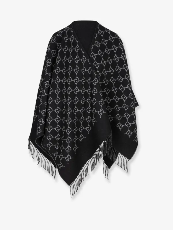 Gucci GG Jacquard Wool Cape sold by Lord & Taylor