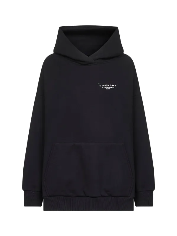 Black Givenchy Stamp Hoodie sold by Lord & Taylor