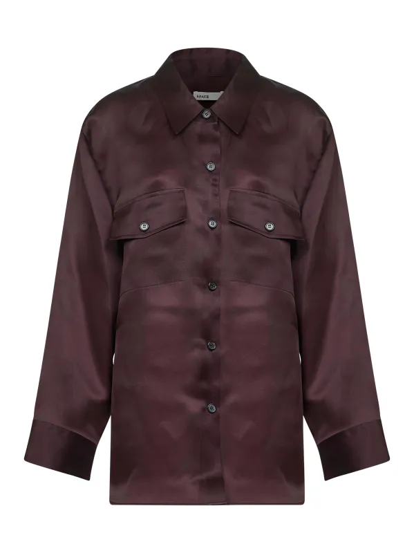 Brown Compact Organza Matteo Shirt sold by Lord & Taylor