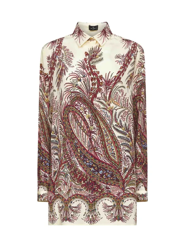 Paisley Print Silk Shirt sold by Lord & Taylor