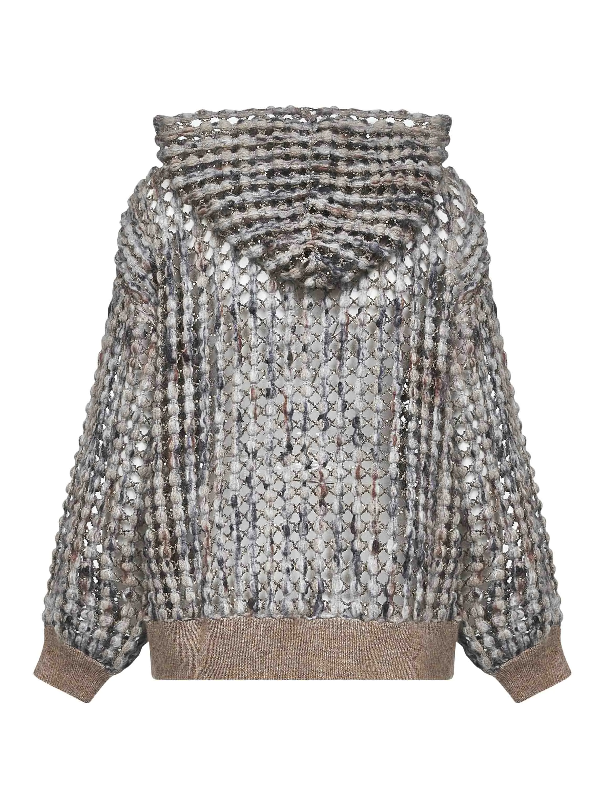 Balloon Net Embroidery Zip-Up Hooded Cardigan sold by Lord & Taylor product image thumbnail 2