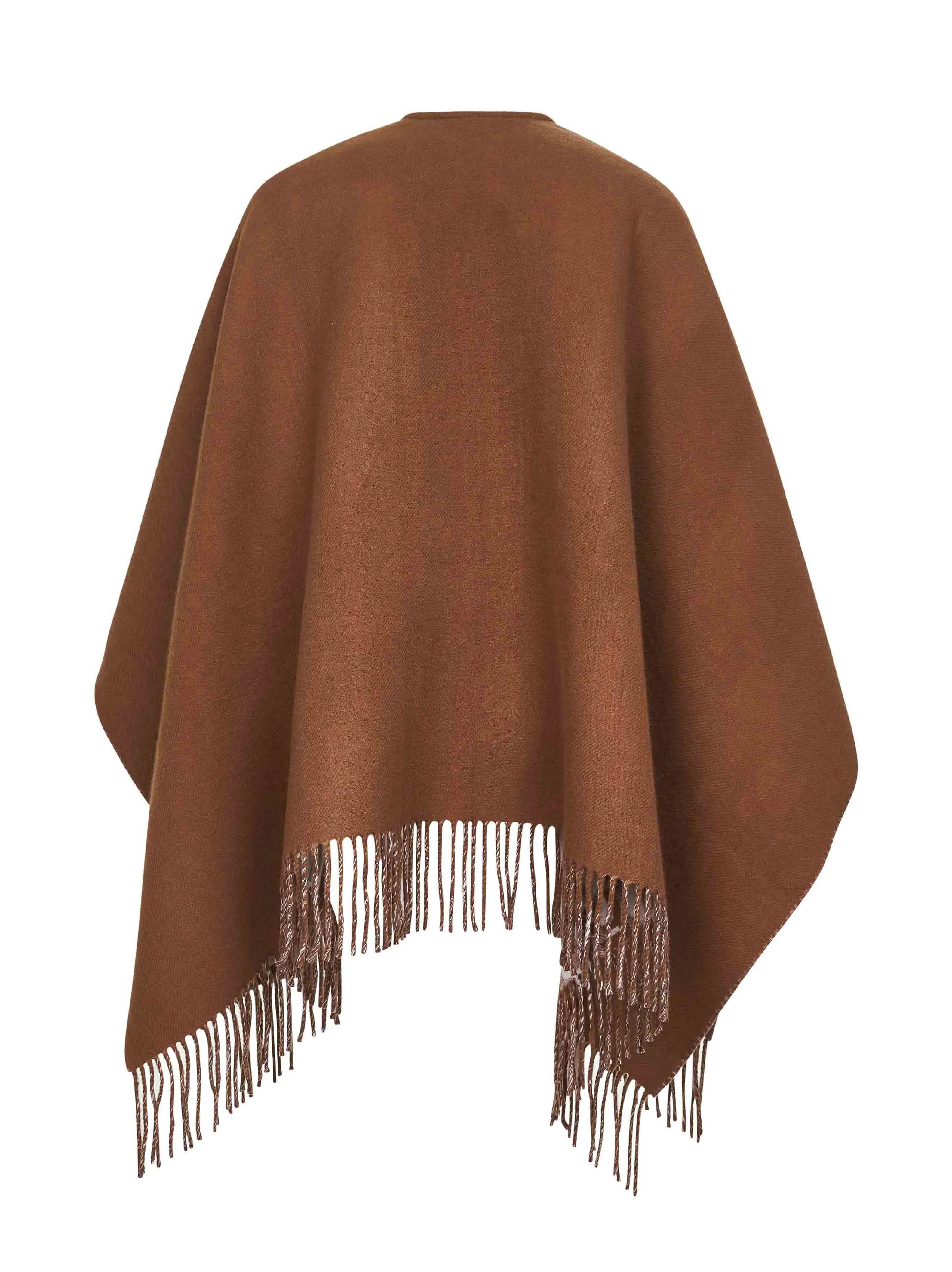Camel Wool and Cashmere Reversible Poncho sold by Lord & Taylor product image thumbnail 2