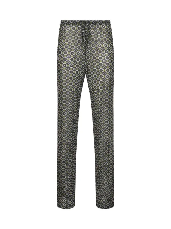 Embellished Jersey Pants in Vibrant Green sold by Lord & Taylor